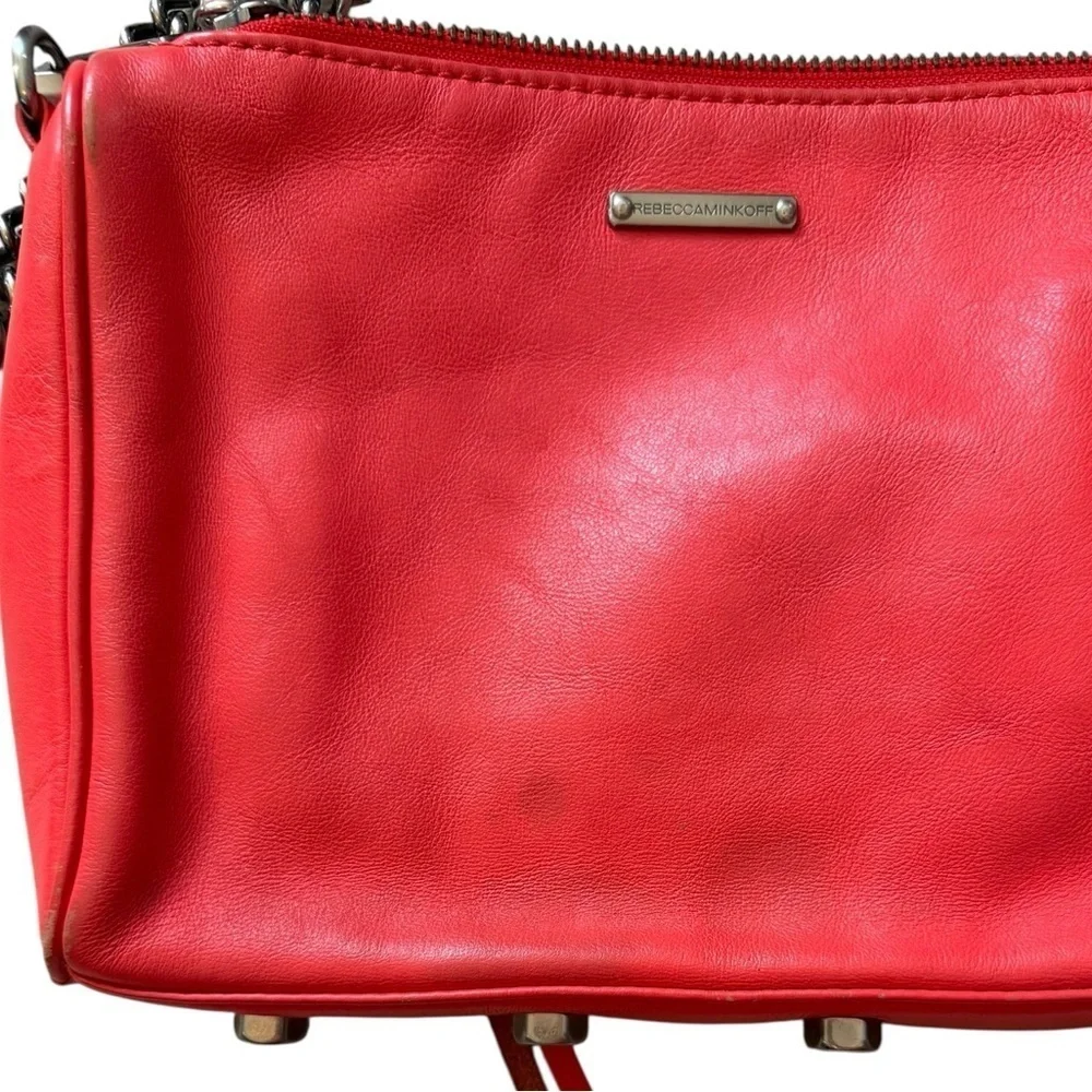 Rebecca Minkoff Mini MAC Crossbody Bag in Red Leather – Well Loved Condition